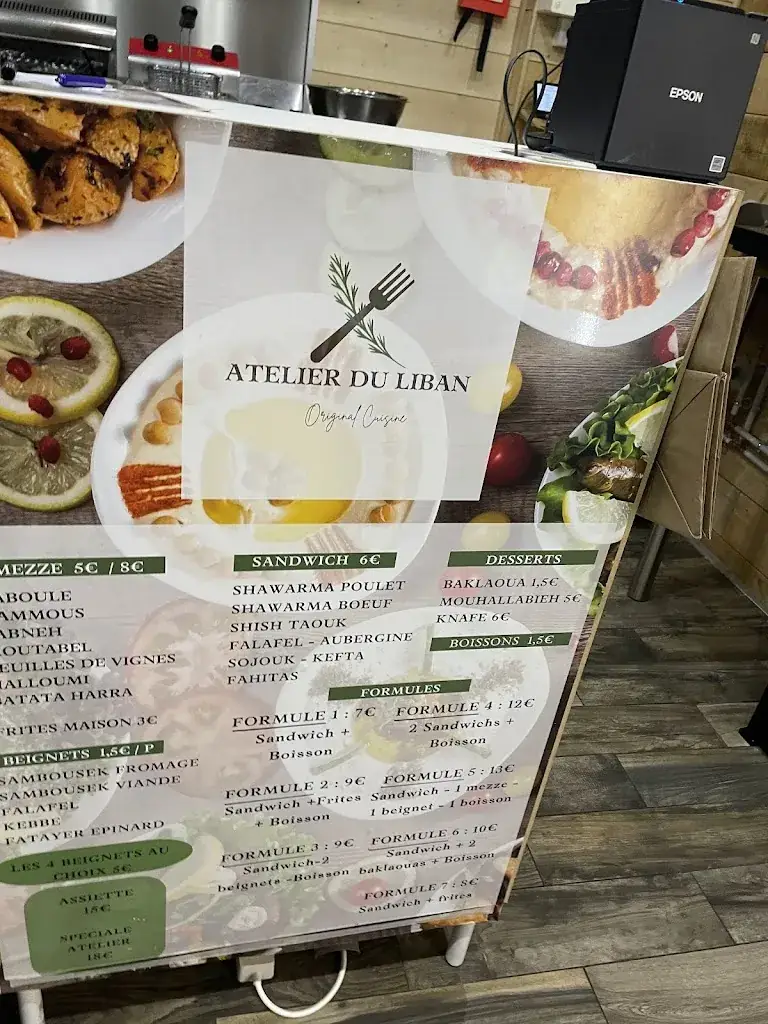 Menu_Atelier du liban_Choisy-le-Roi_imagen_1