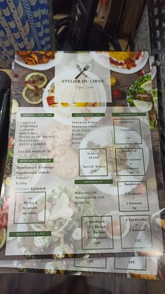 Menu_Atelier du liban_Choisy-le-Roi_imagen_3