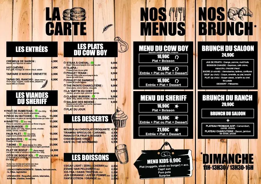 Menu_The Ranch Restaurant Colombes_Colombes_immagine_3
