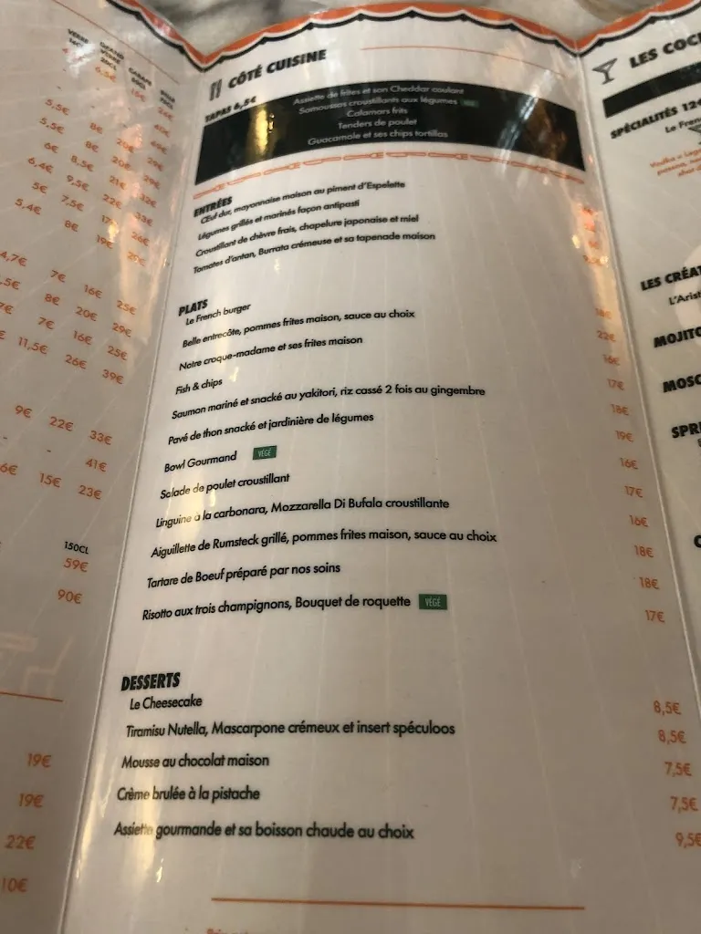 Menu_BRASSERIE LA CHOUETTE_Charenton-le-Pont_image_2