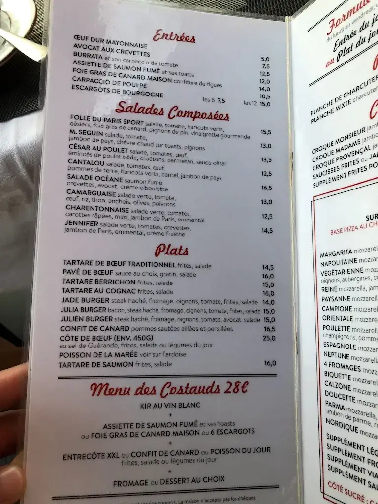 Menu_Le Paris Sports._Charenton-le-Pont_image_4