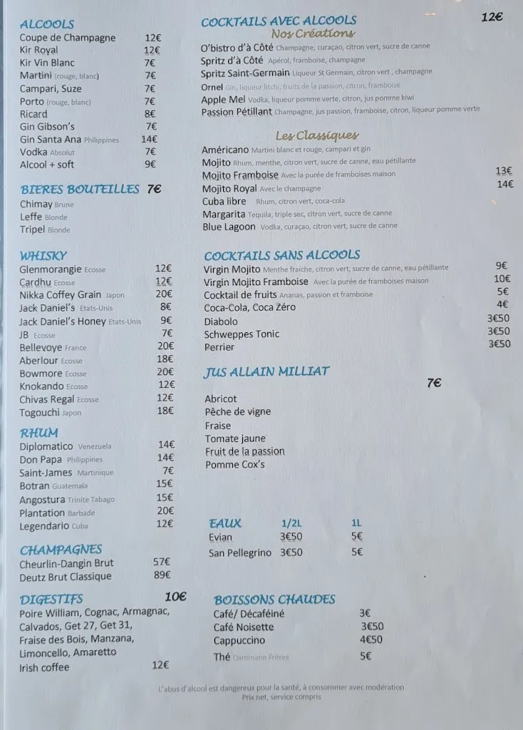 Menu_O’Bistro _ _ d’à Côté_Conflans-Sainte-Honorine_image_2