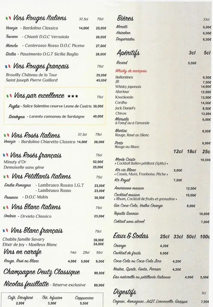 Menu_Le Monte Cristo Restaurant Karaoké Soirées à Thème Diner Dansant (77)_Coubert_image_4