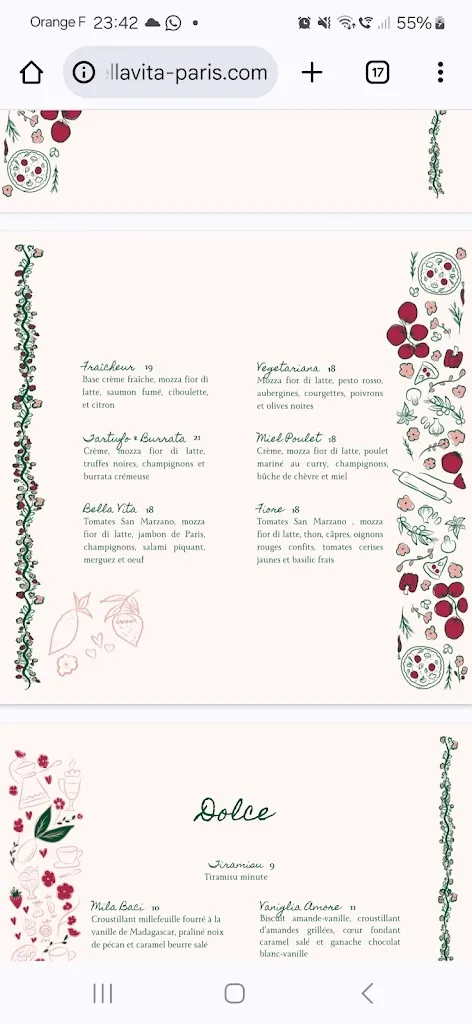 Menu_Bella Vita_Coignières_image_4