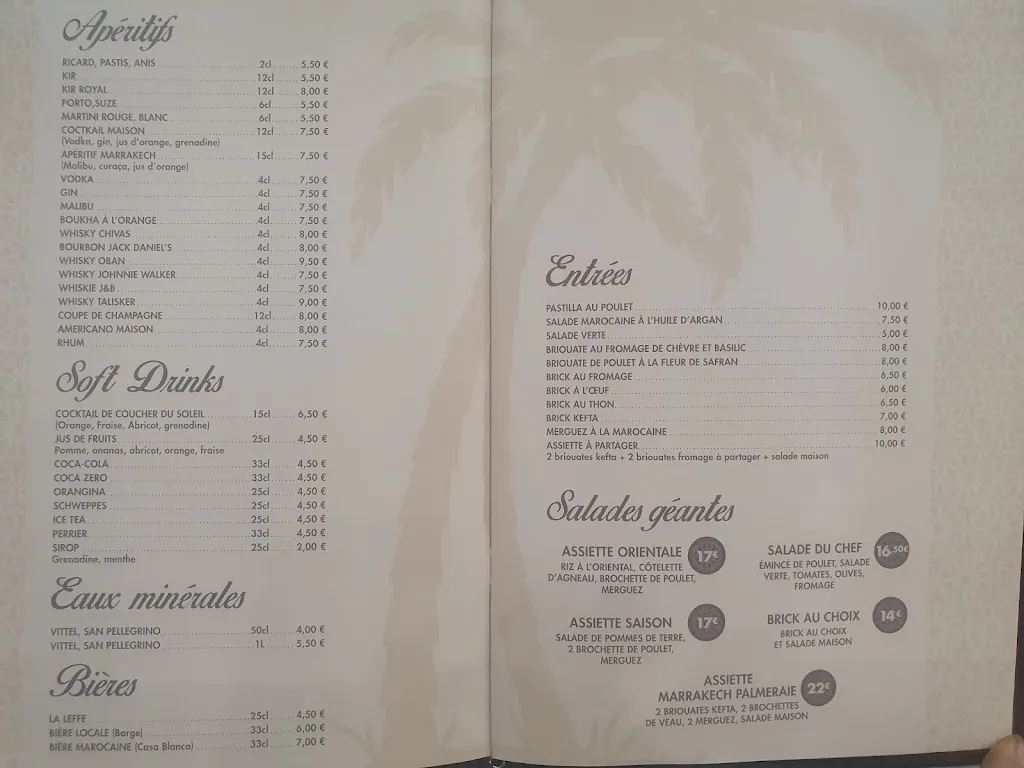 Menü_LE RIAD_Coignières_Bild_1