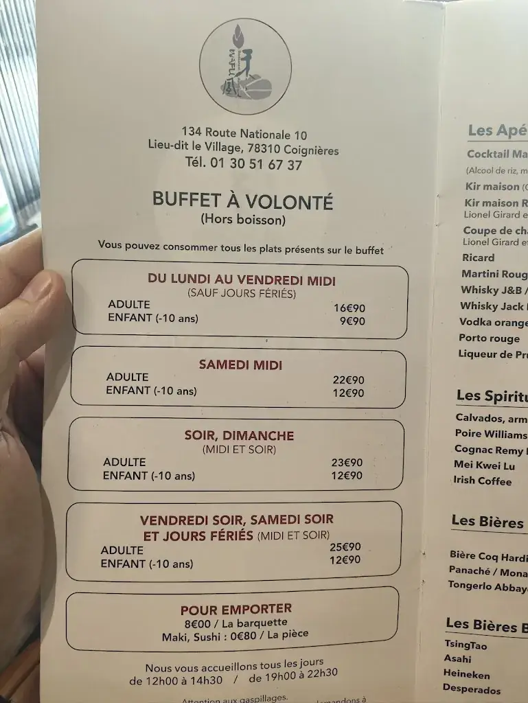 Menu_Wafu Restaurant_Coignières_image_3