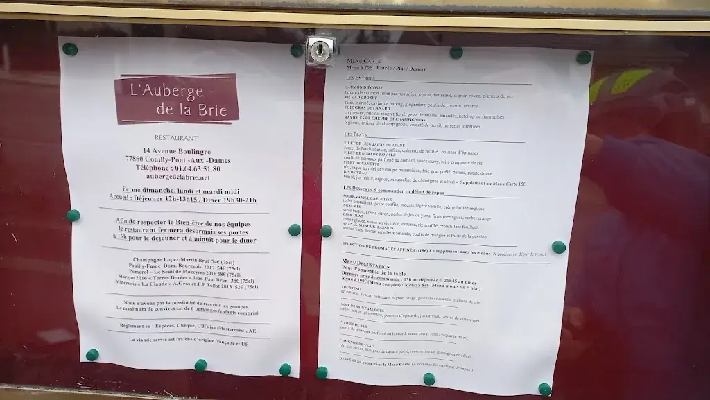Menu_Auberge de la Brie_Couilly-Pont-aux-Dames_image_3