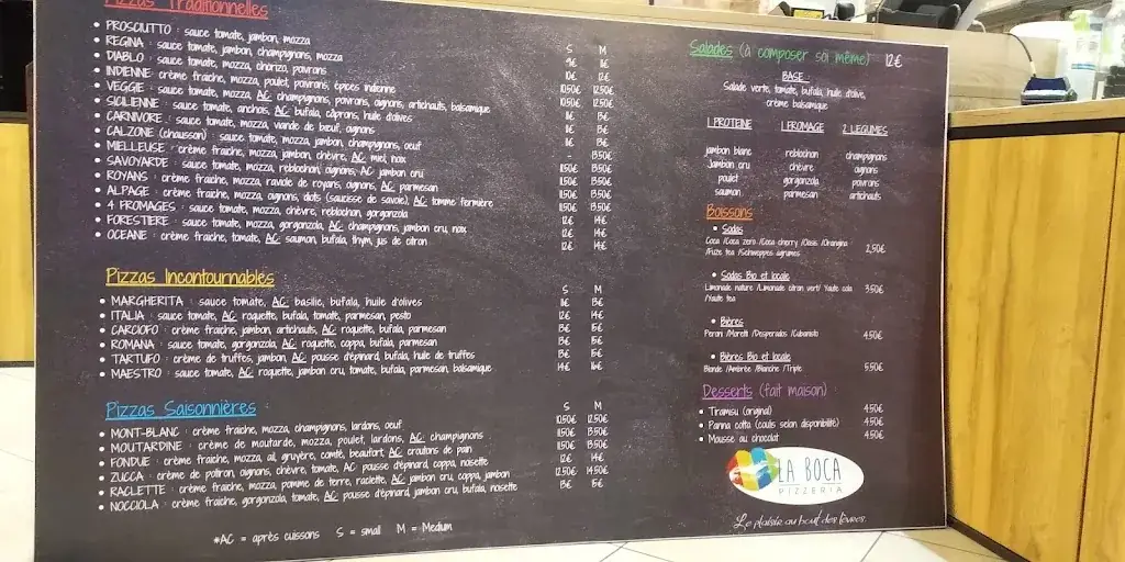 Menü_La Boca Pizzéria_Drumettaz-Clarafond_Bild_3