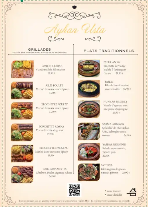 Menu_Restaurant Ayhan Usta_Pavillons-sous-Bois_image_1