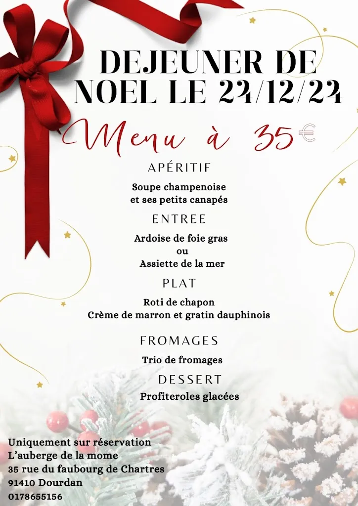 Menu_L'Auberge de la môme_Dourdan_image_1