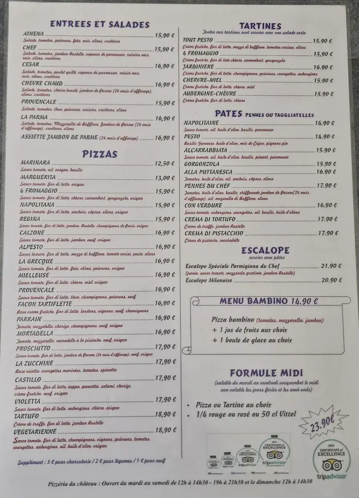 Menu_Pizzeria du Chateau_Dourdan_immagine_2