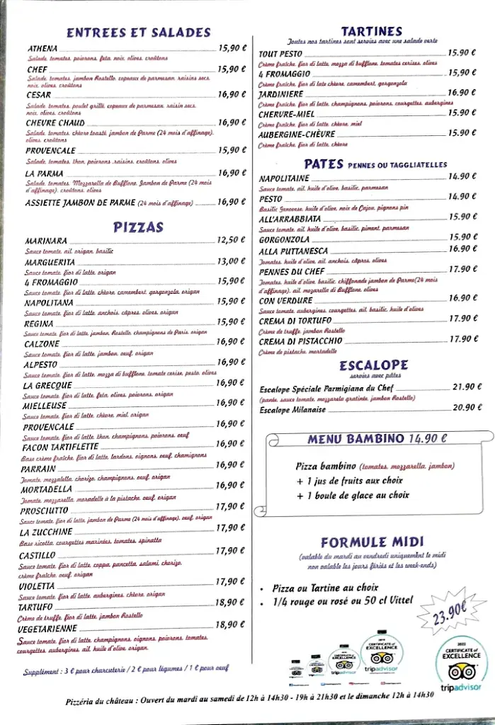 Menu_Pizzeria du Chateau_Dourdan_immagine_3