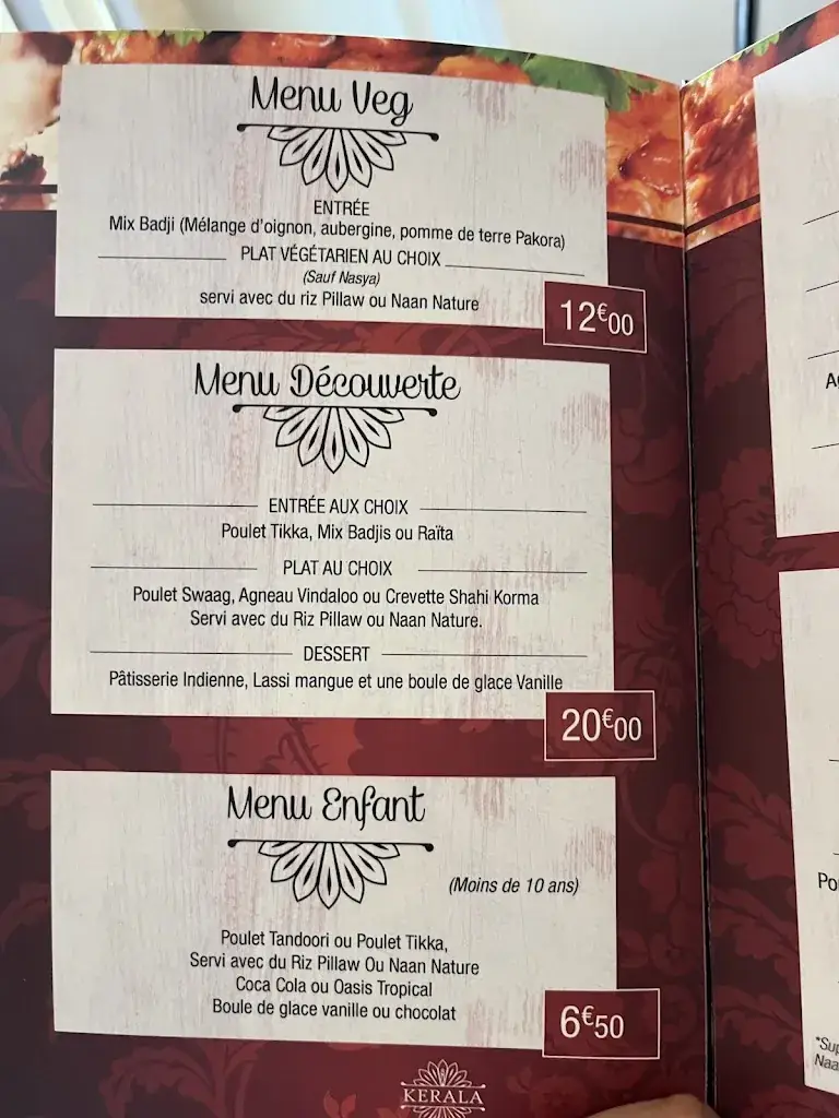 Menü_Kerala Restaurant_Combs-la-Ville_Bild_3