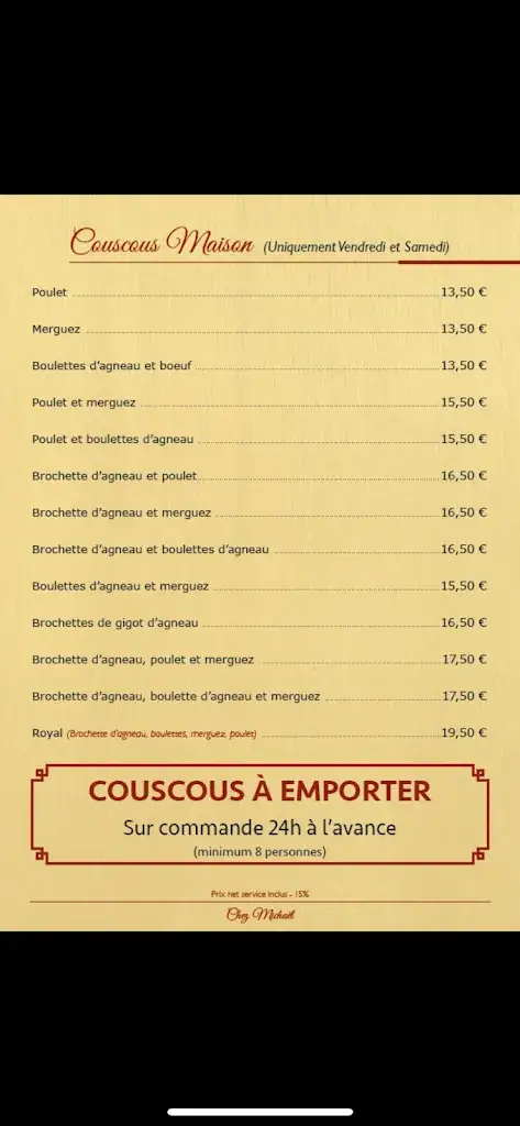 Menu_Chez Mickael_Combs-la-Ville_image_2