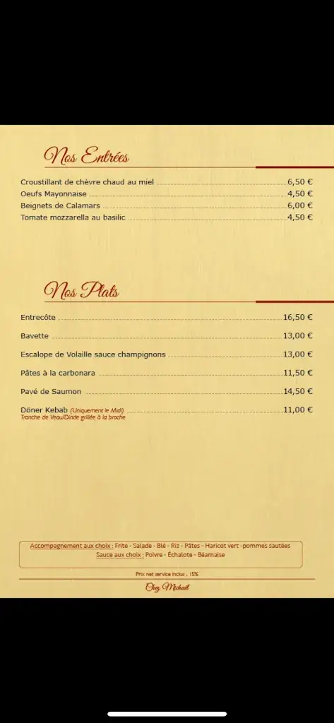 Menu_Chez Mickael_Combs-la-Ville_image_3