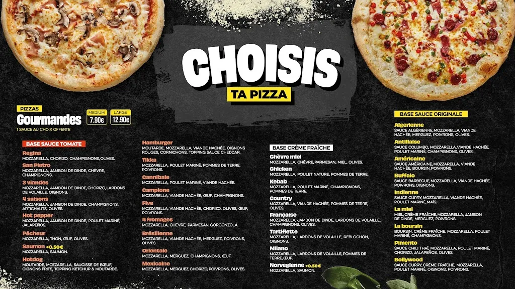 Menu_Five Pizza Original - Evry_Évry-Courcouronnes_image_1