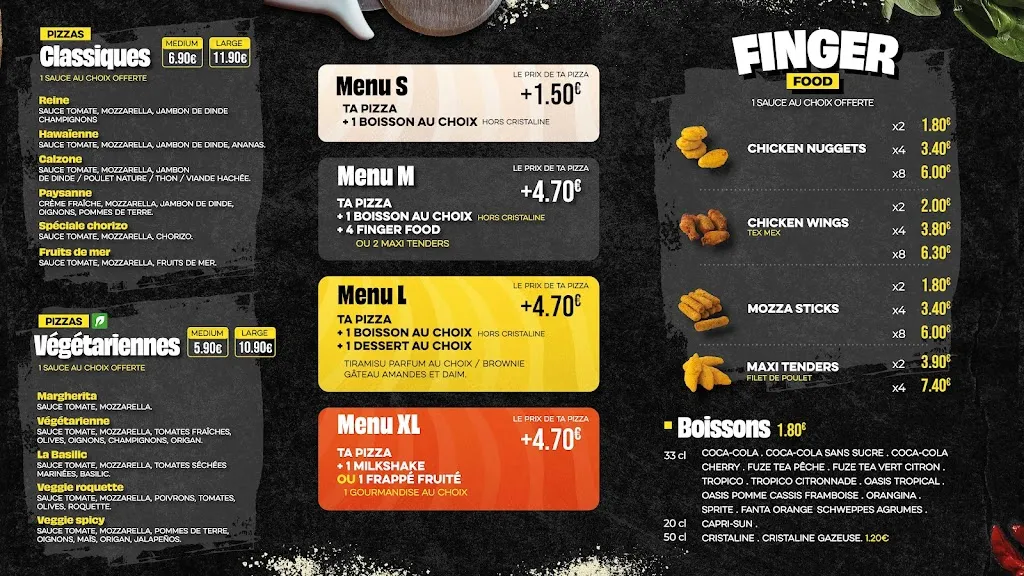 Menu_Five Pizza Original - Evry_Évry-Courcouronnes_image_4