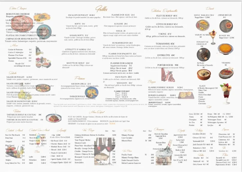 Menu_Flamme D’Or Restaurant_Courtry_image_1