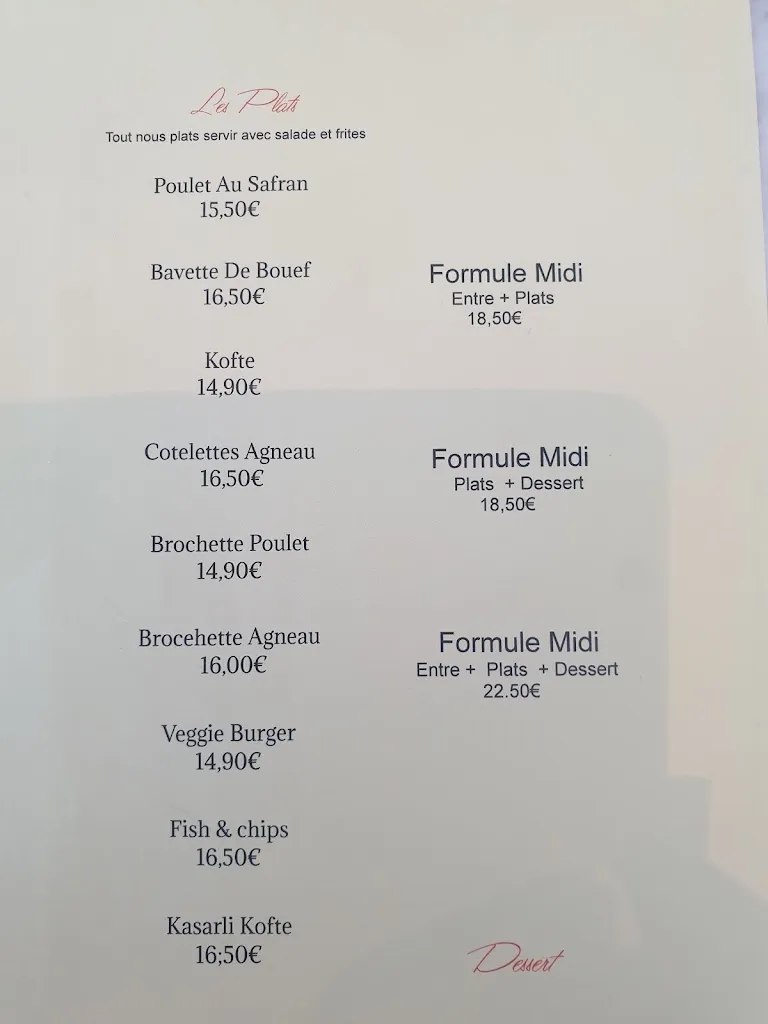 Menu_Flamme D’Or Restaurant_Courtry_image_2