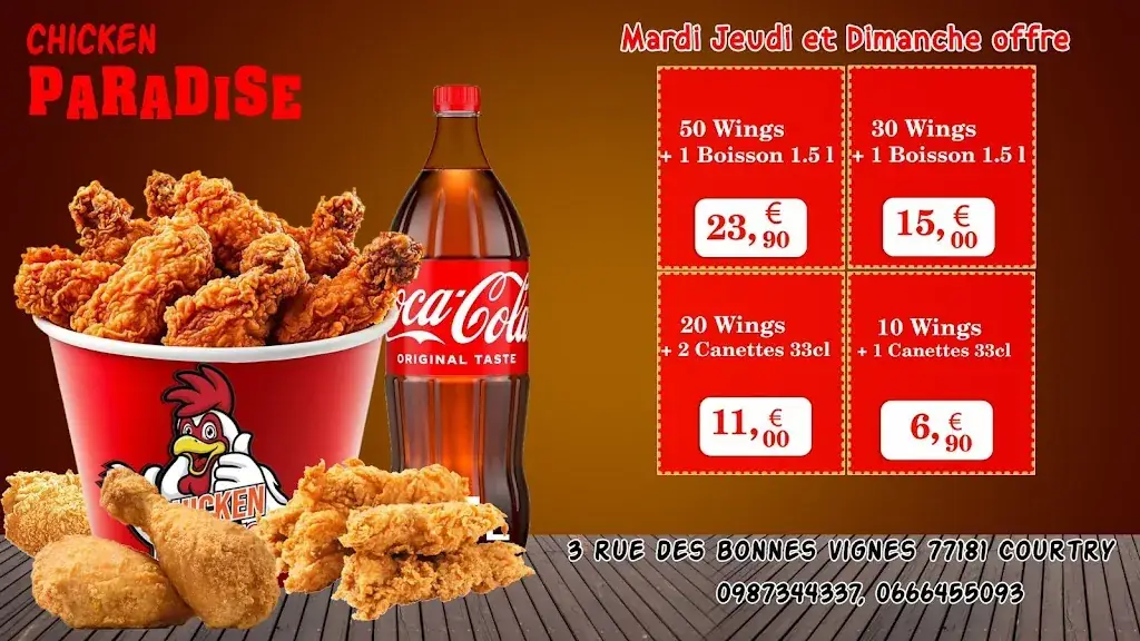 Menu_Chicken paradise_Courtry_imagen_3
