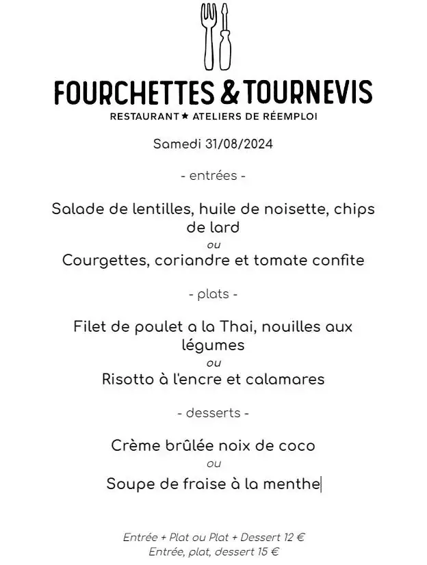 Menu_Fourchettes & Tournevis Restaurant-Ateliers_Chaville_image_1