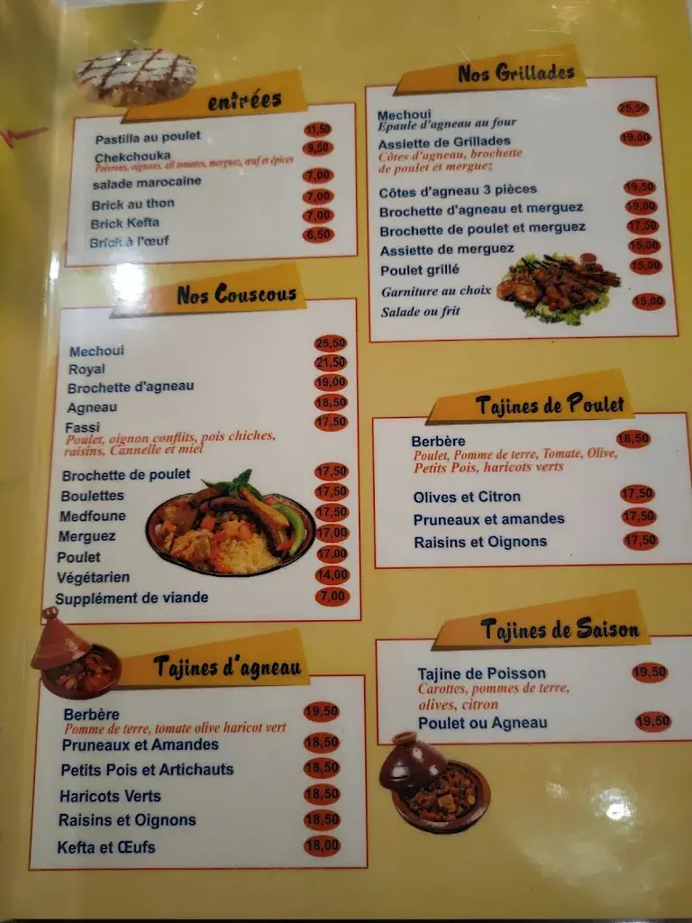 Menu_Le Palais d'Ali Baba_Chaville_image_1