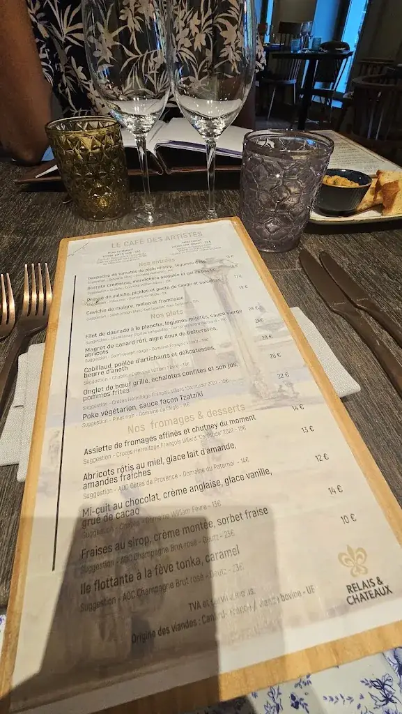 Menu_Restaurant bistronomique - Le Café des Artistes_Ville-d'Avray_image_2