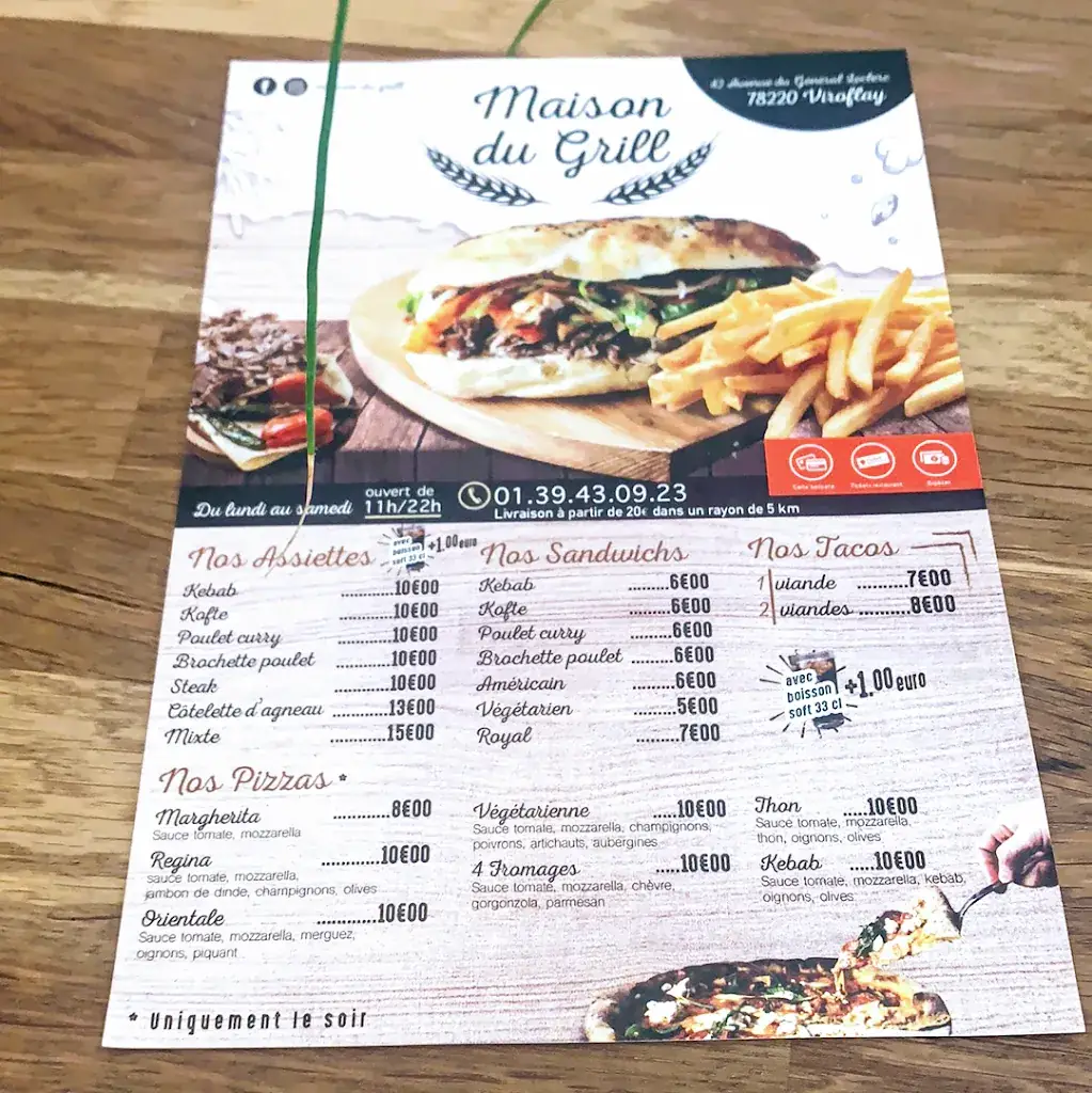 Menü_Maison Du Grill._Viroflay_Bild_2
