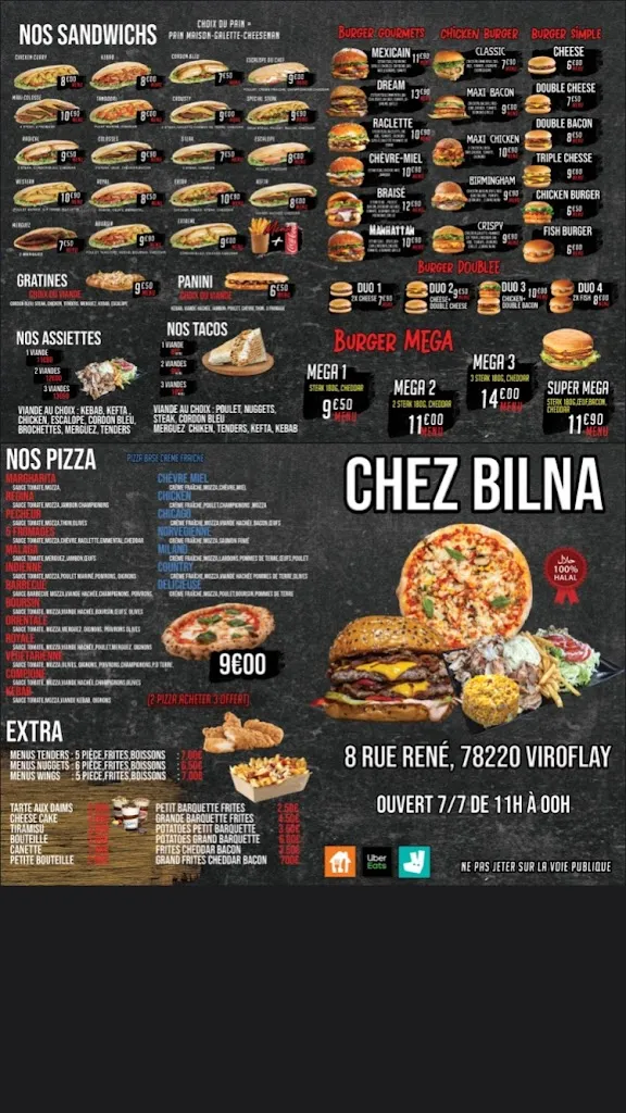 Menu_Chez BILNA_Viroflay_image_1