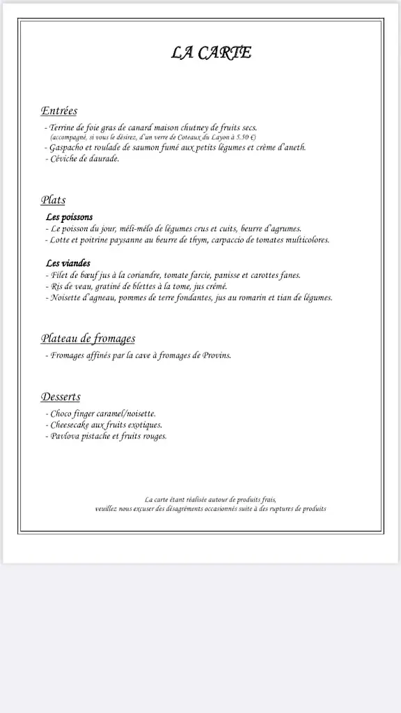 Menu_La Croix Blanche_Donnemarie-Dontilly_immagine_2