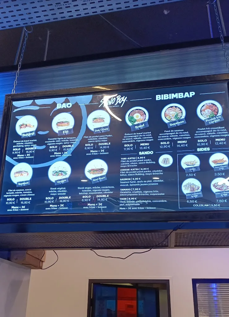 Menu_Shinoboy - Korean street food_Créteil_image_3