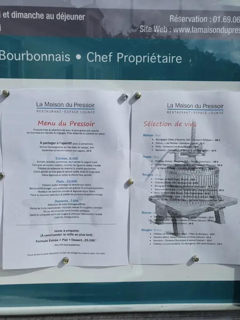 Menu_La Maison du Pressoir_Crosne_immagine_4