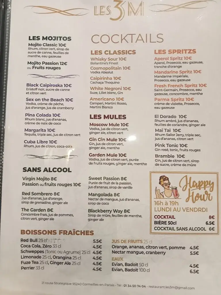 Menu_Restaurant Les 3M_Cormeilles-en-Parisis_imagen_4