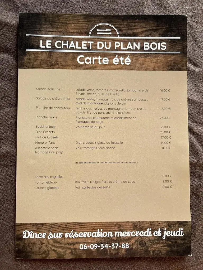 Menu_Le Chalet Du Plan Bois _Tarentaise_image_1