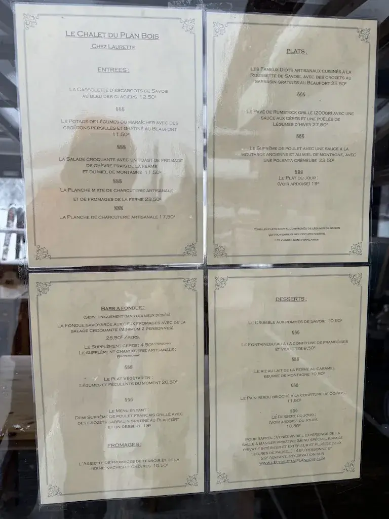 Menu_Le Chalet Du Plan Bois _Tarentaise_image_2
