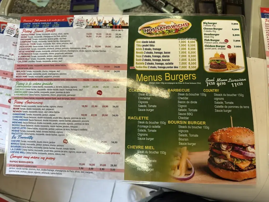 Menu_Rapido Pizza Sandwich's_Cormeilles-en-Parisis_image_1