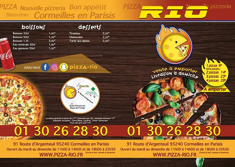 Menu_Pizza RIO - Cormeilles-En-Parisis_Cormeilles-en-Parisis_image_2