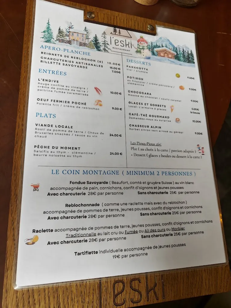 Menu_Restaurant L'eski_Loing_imagen_1