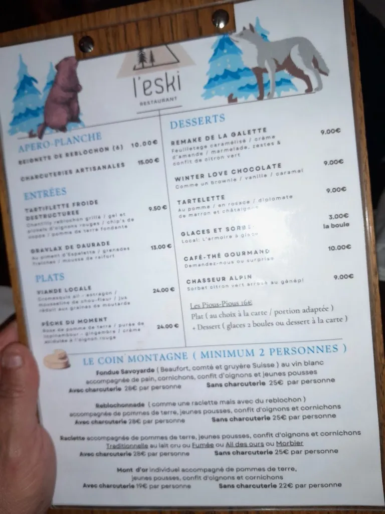 Menu_Restaurant L'eski_Loing_imagen_4
