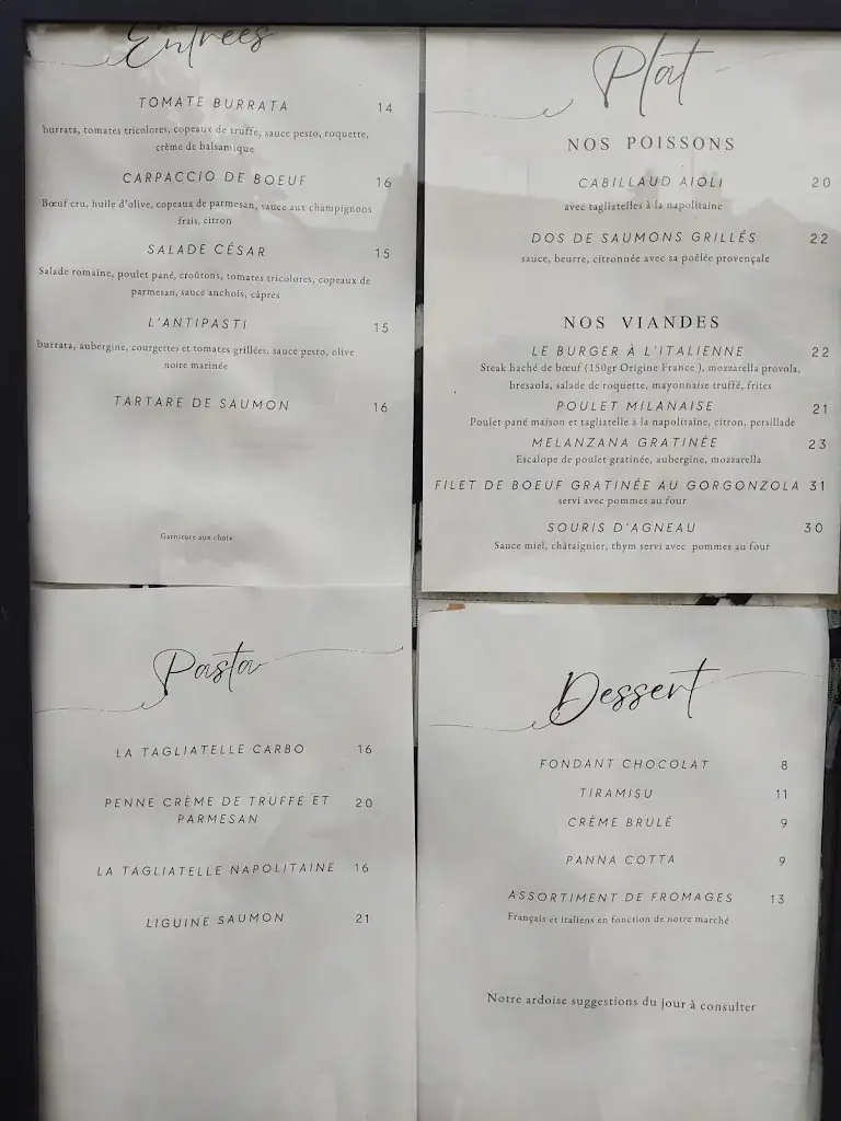 Menu_Il Maestro_Écouen_image_1