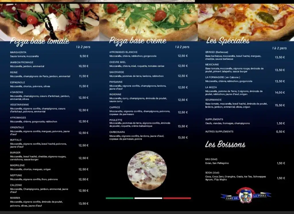 Menu_LE CAMION A PIZZA Emerainville_Émerainville_image_1