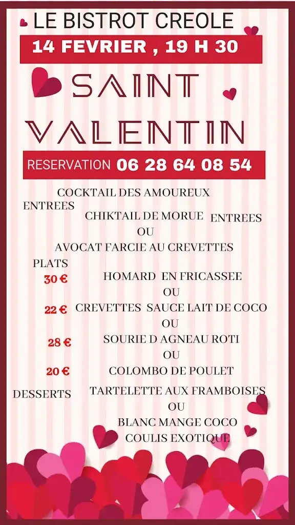 Menu_Le Bistrot Créole_Égreville_image_1