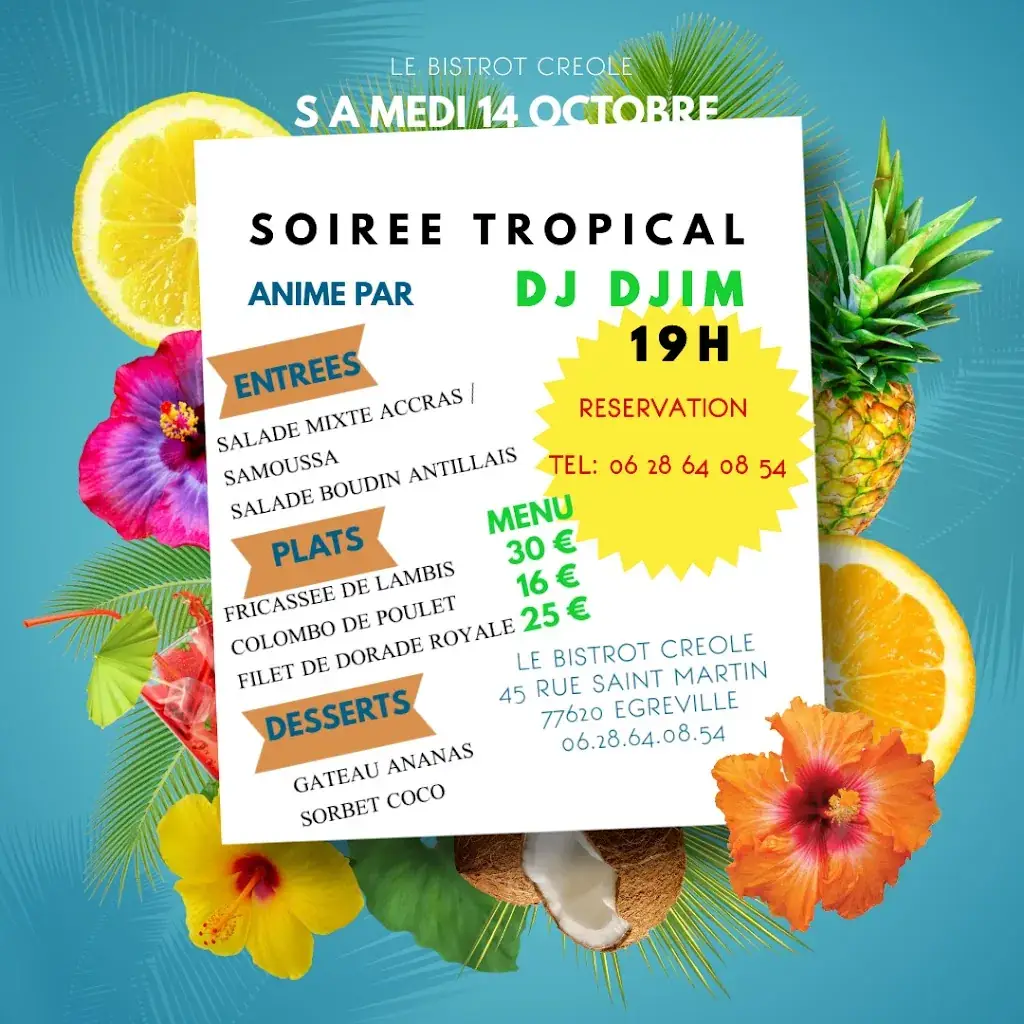 Menu_Le Bistrot Créole_Égreville_image_4