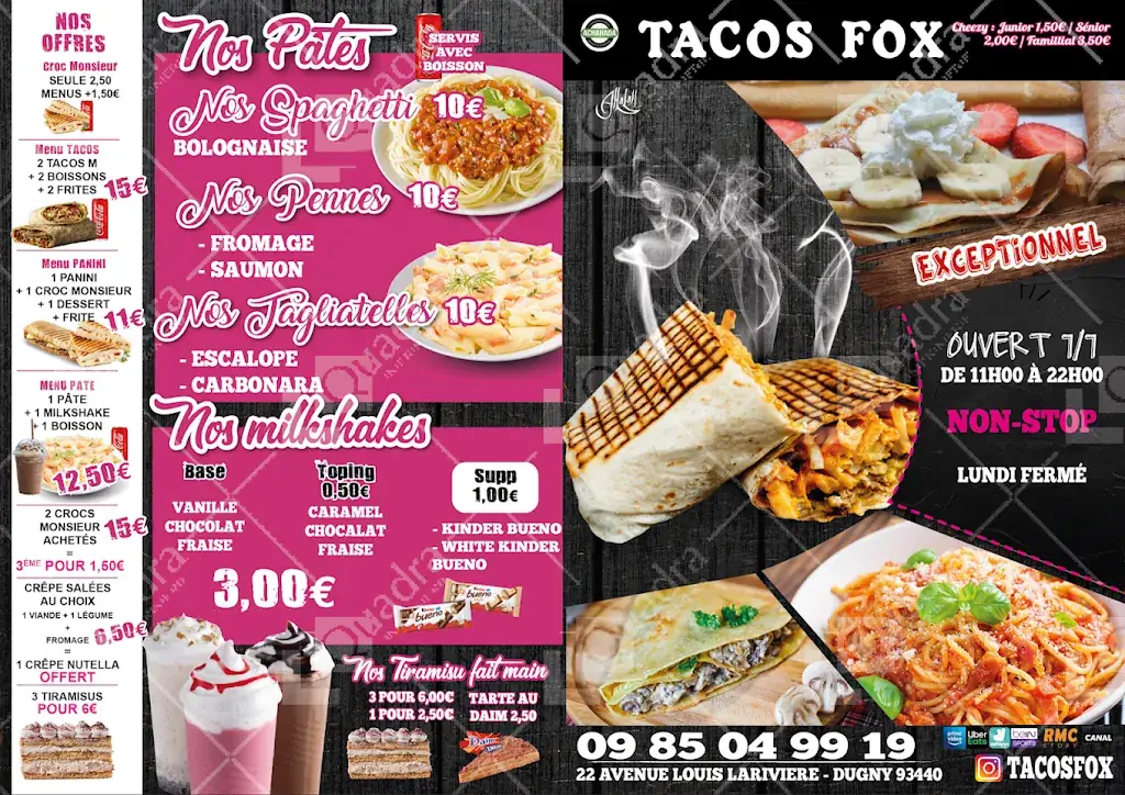 Menu_Mini Tacos Dugny_Dugny_image_1