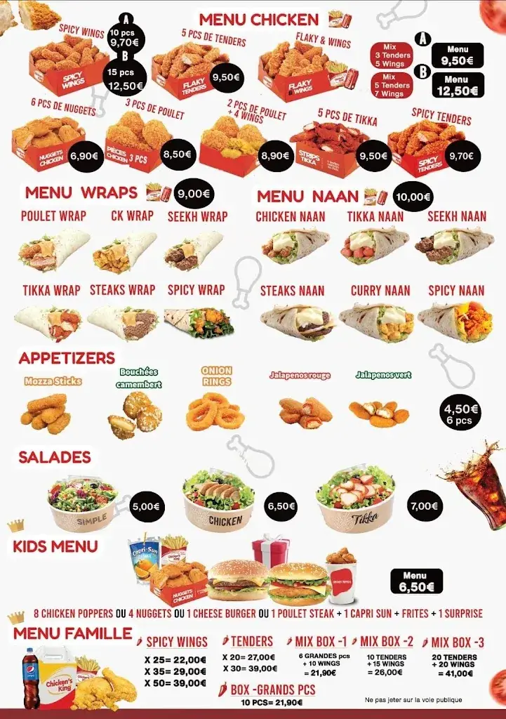 Menu_Chicken's King_Dammartin-en-Goële_image_1