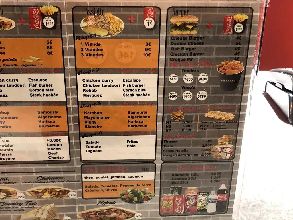 Menu_Le Country food_Dammartin-en-Goële_image_2