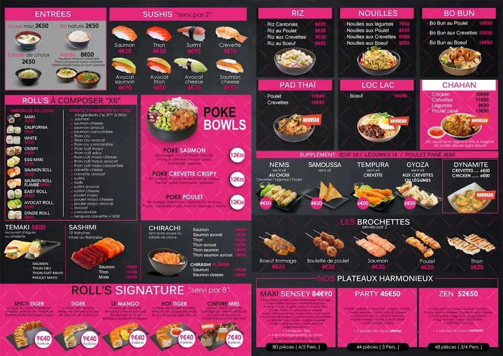 Menu_Sushi Sensey_Dammartin-en-Goële_image_1