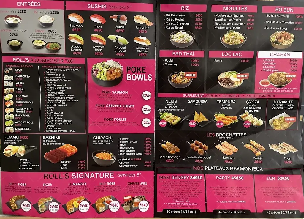 Menu_Sushi Sensey_Dammartin-en-Goële_image_2