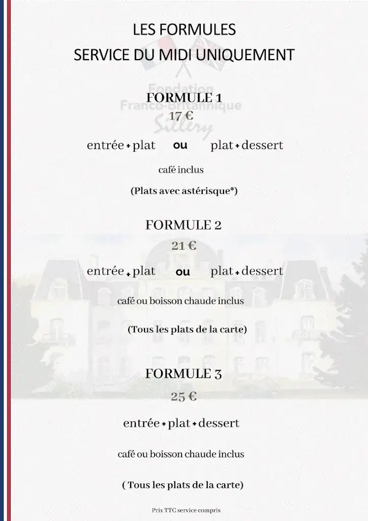 Menu_La Table de Sillery_Épinay-sur-Orge_image_1