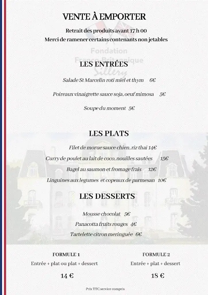 Menu_La Table de Sillery_Épinay-sur-Orge_image_2